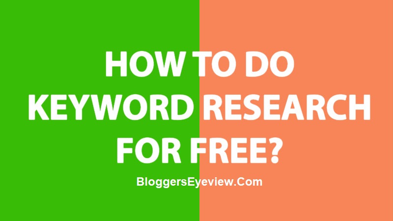 How to Do Keyword Research for Free?